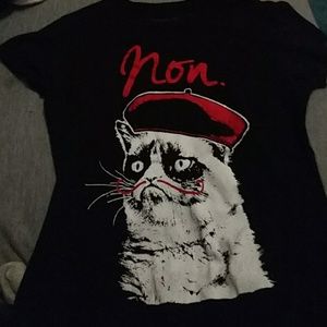 French Grumpy Cat Tee